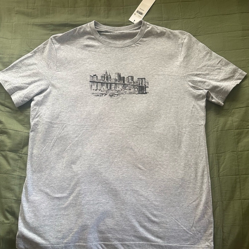 Calvin Klein Skyline Gray Graphic T-Shirt